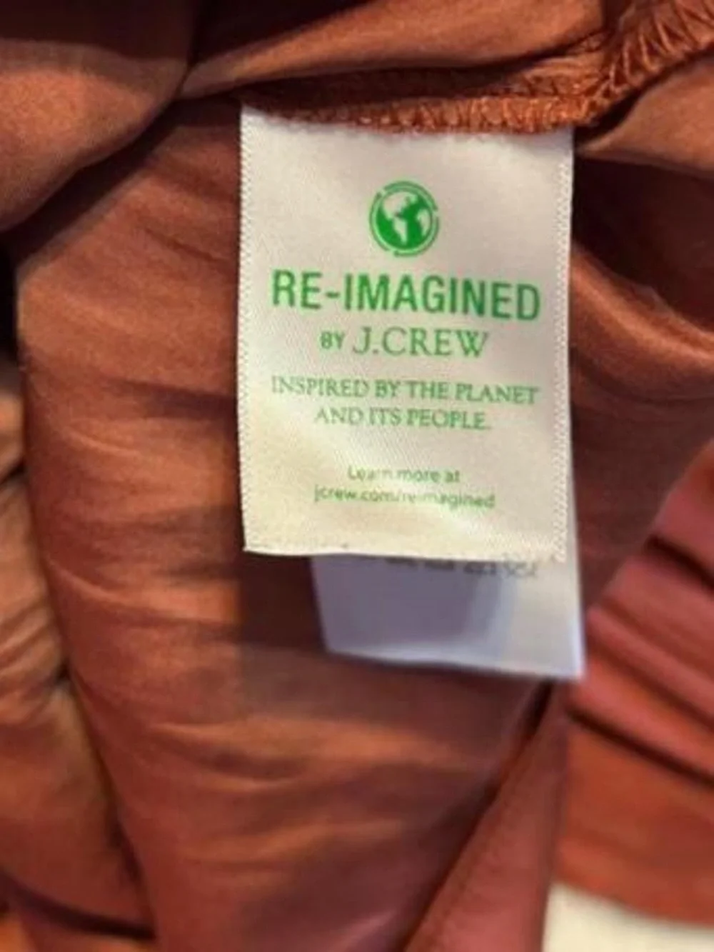 J. Crew Rust Red Tie-Neck Long-Sleeve Blouse